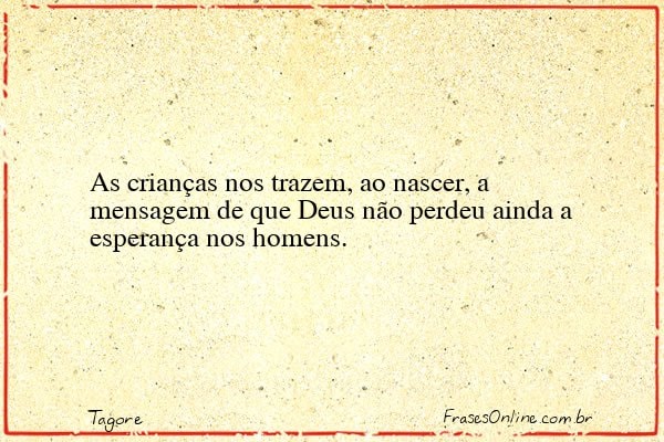 Frase de Tagore