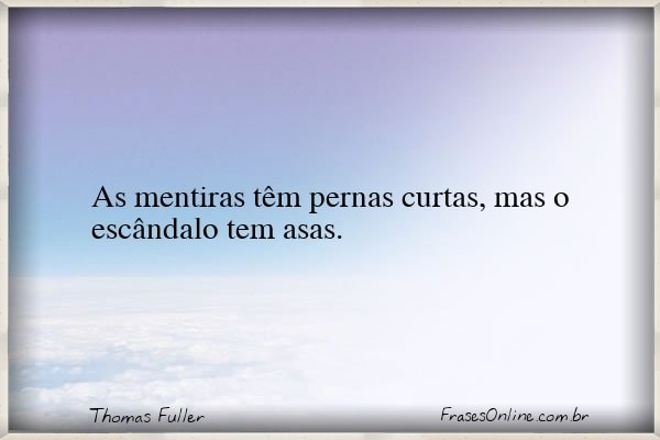 Frase de Thomas Fuller