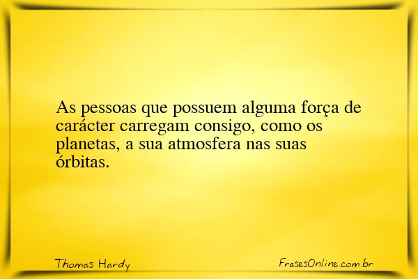 Frase de Thomas Hardy