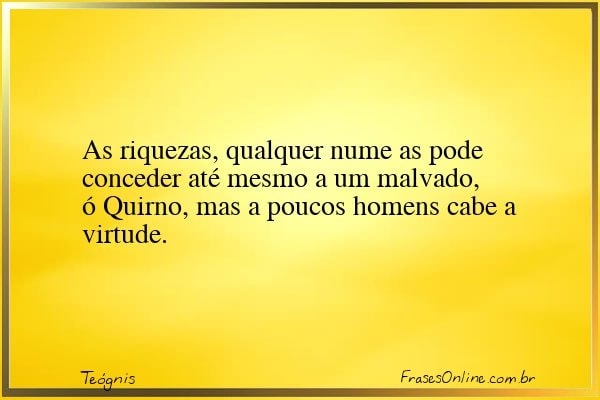 Frase de Teógnis