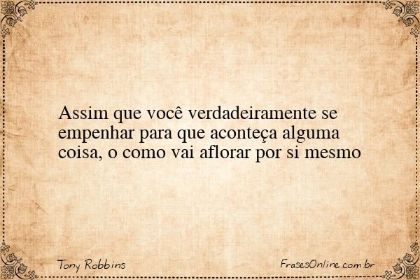 Frase de Tony Robbins