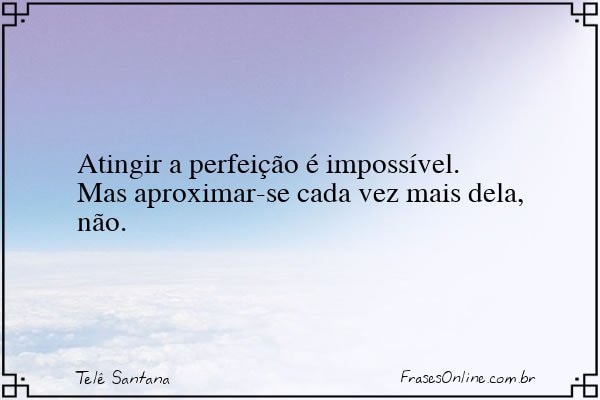Frase de Telê Santana