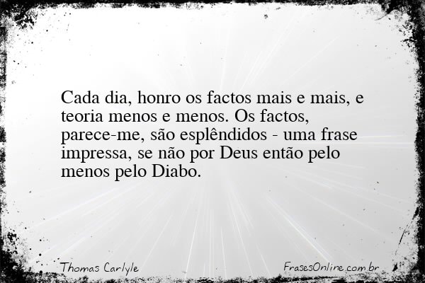 Frase de Thomas Carlyle