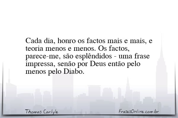 Frase de Thomas Carlyle