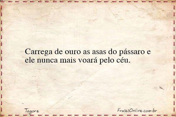 Frase de Tagore