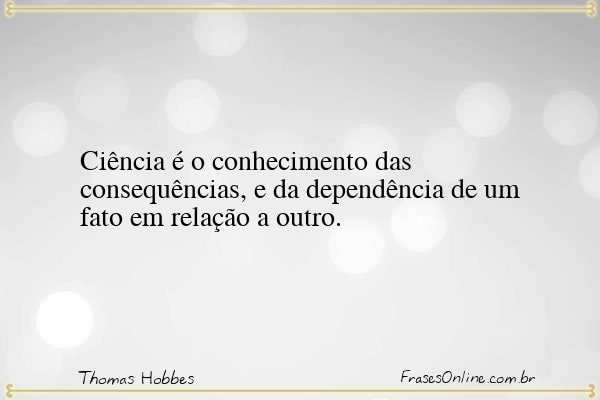Frase de Thomas Hobbes
