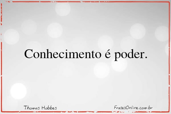 Frase de Thomas Hobbes