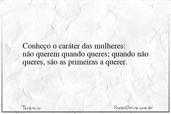 Frase de Terêncio