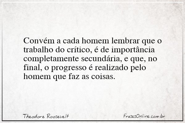 Frase de Theodore Roosevelt