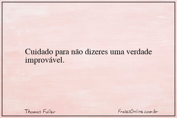 Frase de Thomas Fuller