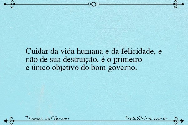 Frase de Thomas Jefferson