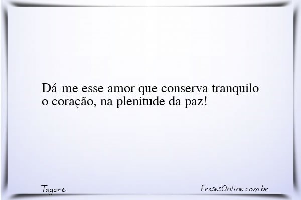 Frase de Tagore