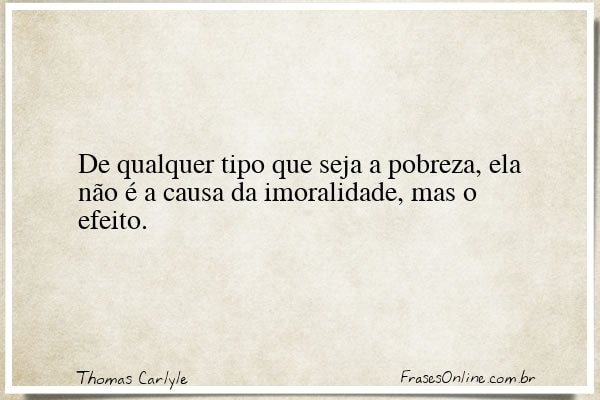 Frase de Thomas Carlyle