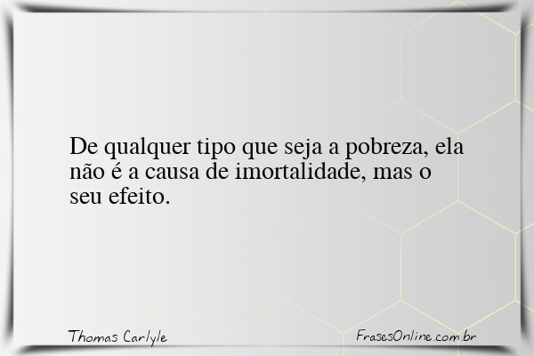 Frase de Thomas Carlyle