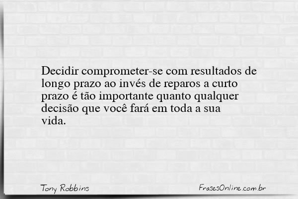 Frase de Tony Robbins