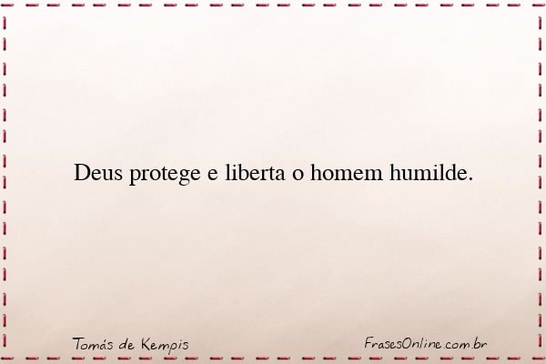 Frase de Tomás de Kempis