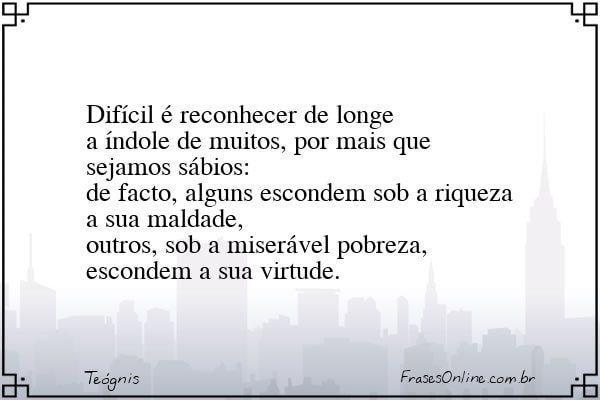 Frase de Teógnis