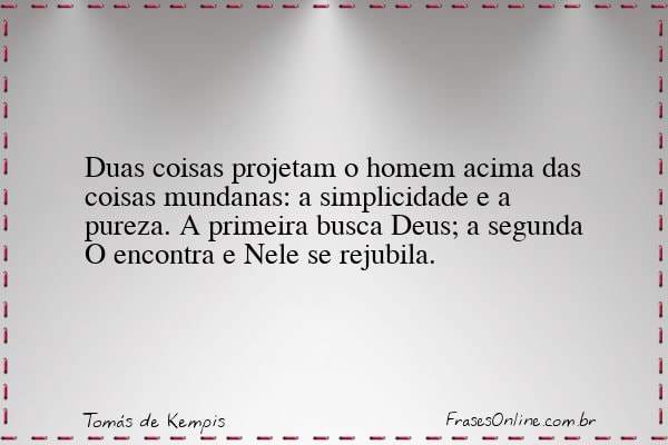 Frase de Tomás de Kempis