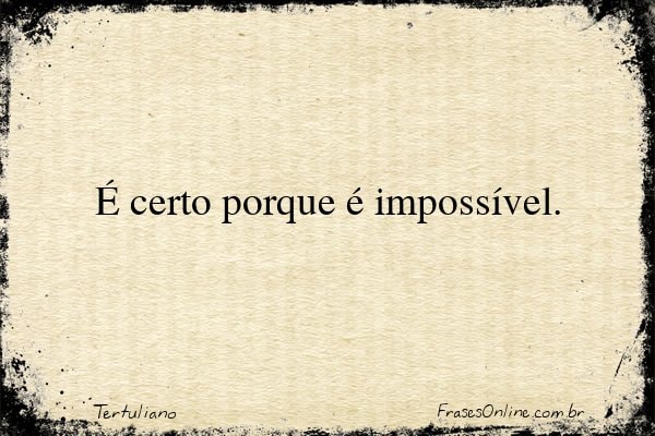 Frase de Tertuliano