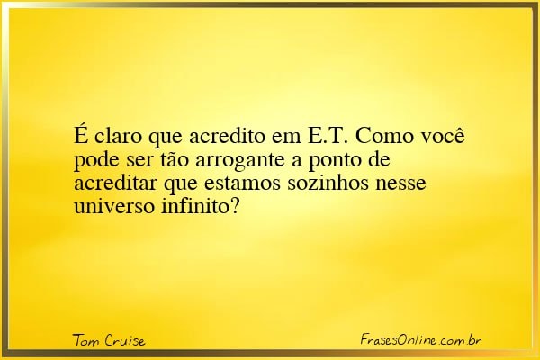 Frase de Tom Cruise