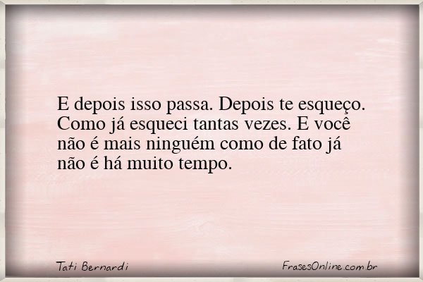 Frase de Tati Bernardi