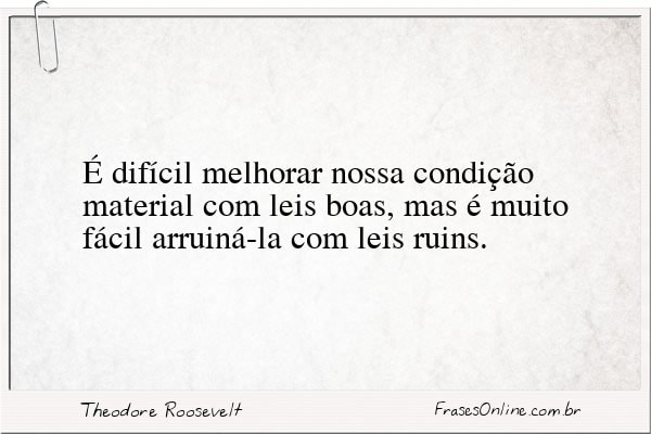 Frase de Theodore Roosevelt