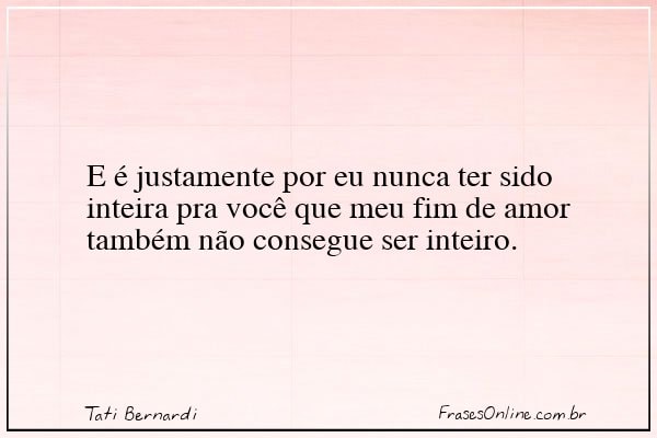 Frase de Tati Bernardi