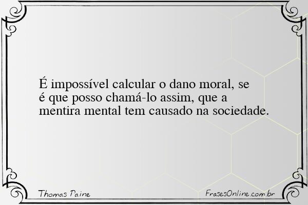 Frase de Thomas Paine