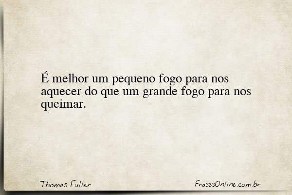 Frase de Thomas Fuller