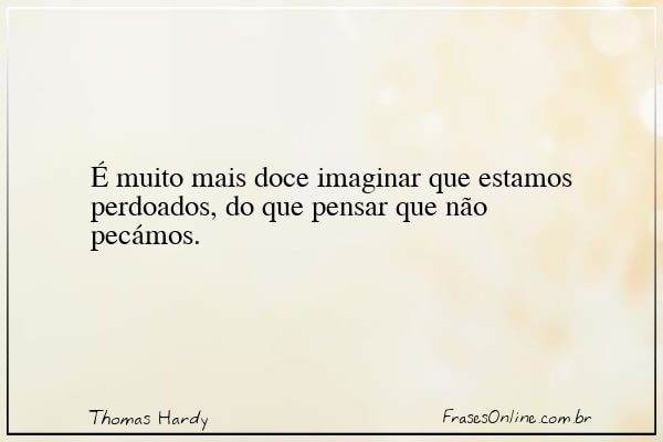 Frase de Thomas Hardy