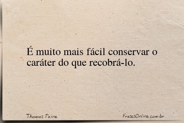 Frase de Thomas Paine