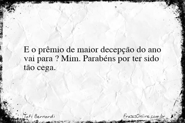 Frase de Tati Bernardi