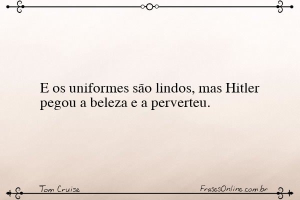 Frase de Tom Cruise
