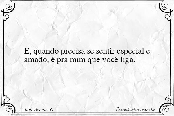 Frase de Tati Bernardi