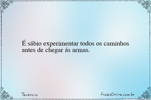 Frase de Terêncio