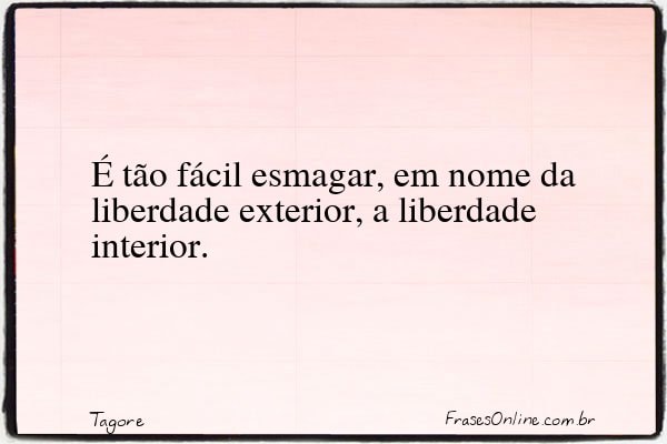 Frase de Tagore