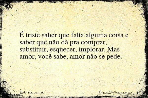 Frase de Tati Bernardi