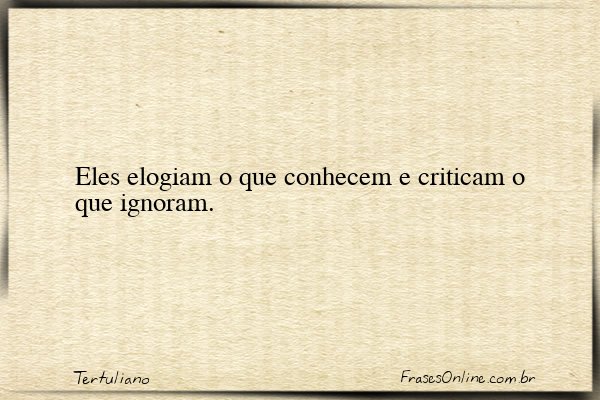 Frase de Tertuliano