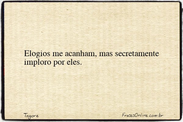 Frase de Tagore