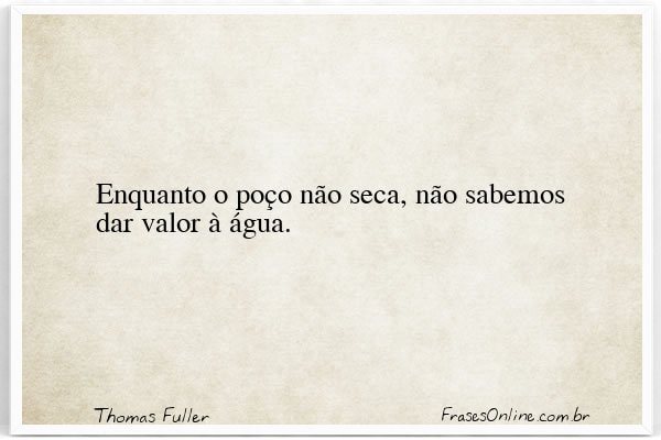 Frase de Thomas Fuller