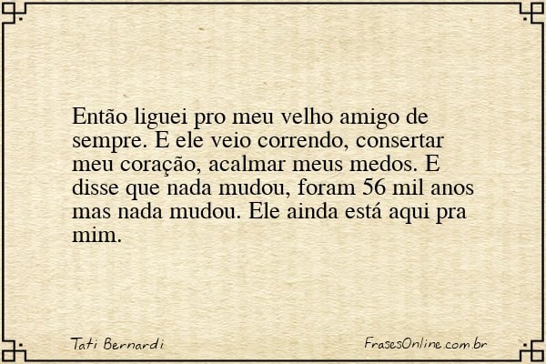 Frase de Tati Bernardi