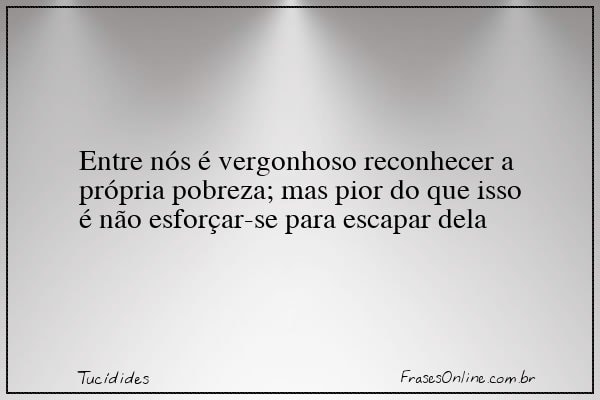 Frase de Tucídides