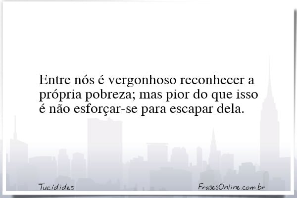 Frase de Tucídides