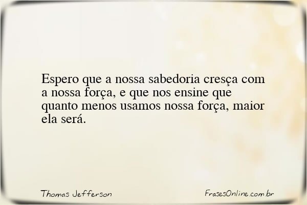 Frase de Thomas Jefferson