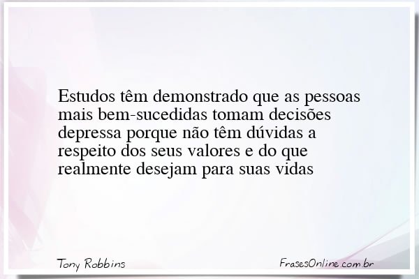 Frase de Tony Robbins