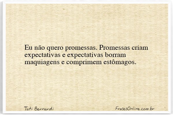 Frase de Tati Bernardi