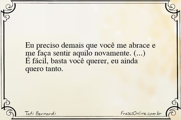 Frase de Tati Bernardi