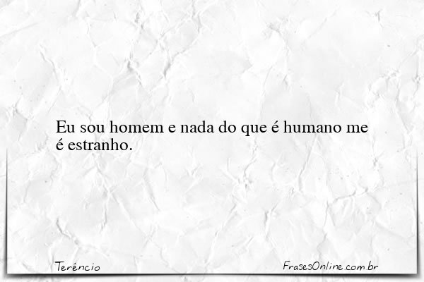Frase de Terêncio
