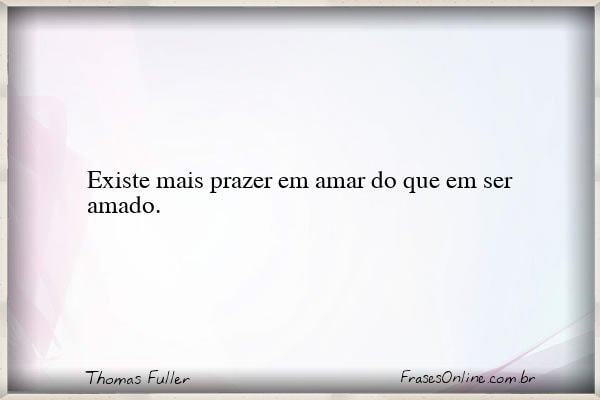 Frase de Thomas Fuller