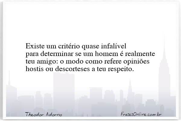 Frase de Theodor Adorno